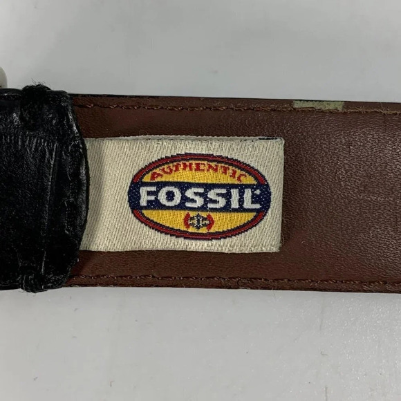 Fossil Men's‎ Italian Full Grain Cowhide Vintage Leather Belt Size 38 - Picture 4 of 10